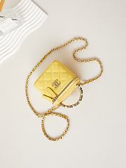Chanel Should Bag AP3805 Yellow Size 11x8.5x7cm - 6