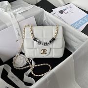 Chanel Should Bag AS3330 White Size 17x14x7cm - 5
