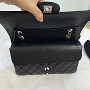 Chanel Medium Classic Flap Bag Silver 25CM - 4