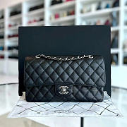 Chanel Medium Classic Flap Bag Silver 25CM - 1