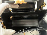 Chanel Nano Shiny Calfskin Black Size 19x13x6cm - 5