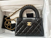Chanel Nano Shiny Calfskin Black Size 19x13x6cm - 4