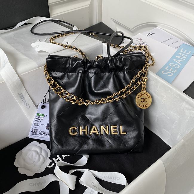 Chanel Should Bag AS3980 Black Size 19x20x6cm - 1