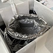 Chanel Should Bag AS3980 Silver Size 19x20x6cm - 4