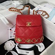 Chanel Should Bag AS4275 Red Size 18x18x8cm - 3