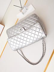 Chanel Should Bag AS4661 Silver Size 27x38x12cm - 4