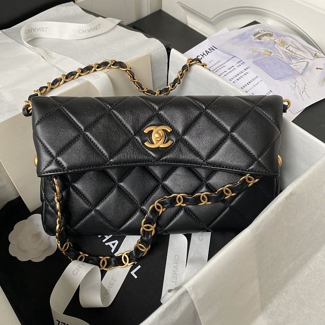 Chanel Should Bag AS4754 Black Size 28x30x7cm - 1