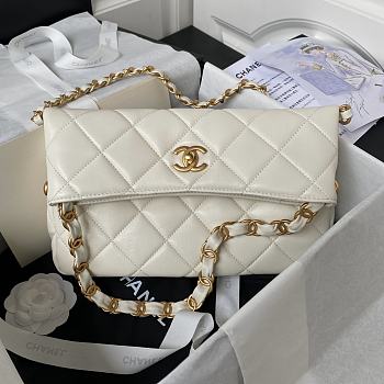 Chanel Should Bag AS4754 White Size 28x30x7cm