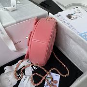 Chanel Should Bag Heart AS3191Pink Size 16x18x6cm - 4