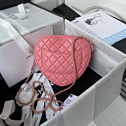 Chanel Should Bag Heart AS3191Pink Size 16x18x6cm - 2