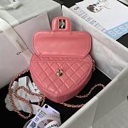 Chanel Should Bag Heart AS3191Pink Size 16x18x6cm - 3