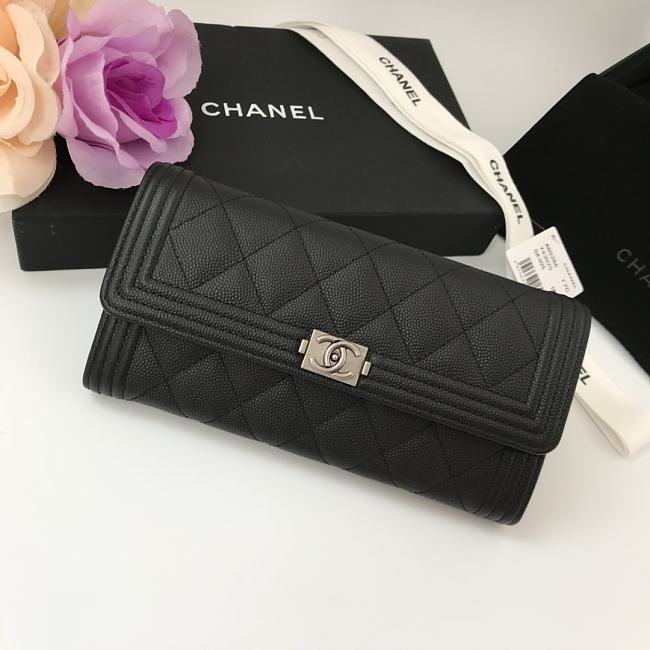 Chanel Wallet 80286 Silver Size 10.5x19x3cm - 1