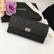 Chanel Wallet 80286 Silver Size 10.5x19x3cm - 1