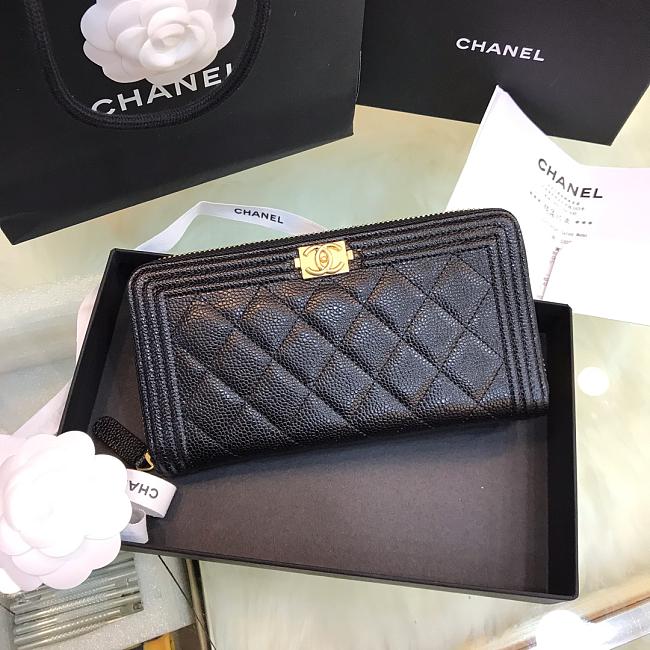 Chanel Wallet 80288 Gold Size10.4x19.4x2cm - 1