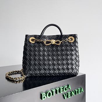 Bottega Veneta Andiamo Bag Black Size 25x22x10cm