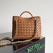 Bottega Veneta Andiamo Bag Orange Size 25x22x10cm - 3