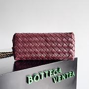 Bottega Veneta Andiamo Bag Plum Size 25x22x10cm - 5