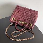 Bottega Veneta Andiamo Bag Plum Size 25x22x10cm - 4