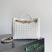 Bottega Veneta Andiamo Bag White Size 25x22x10cm - 6