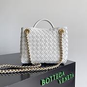 Bottega Veneta Andiamo Bag White Size 25x22x10cm - 4