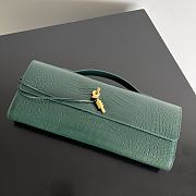Bottega Veneta Andiamo Clutch Teal 741511 Size 31x13x3cm - 4