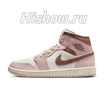 Air Jordan 1 Mid Pink Oxford Brown BQ6472-620