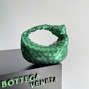Bottega Veneta Jodie Rough Leather Green Size 23x15x5cm - 1