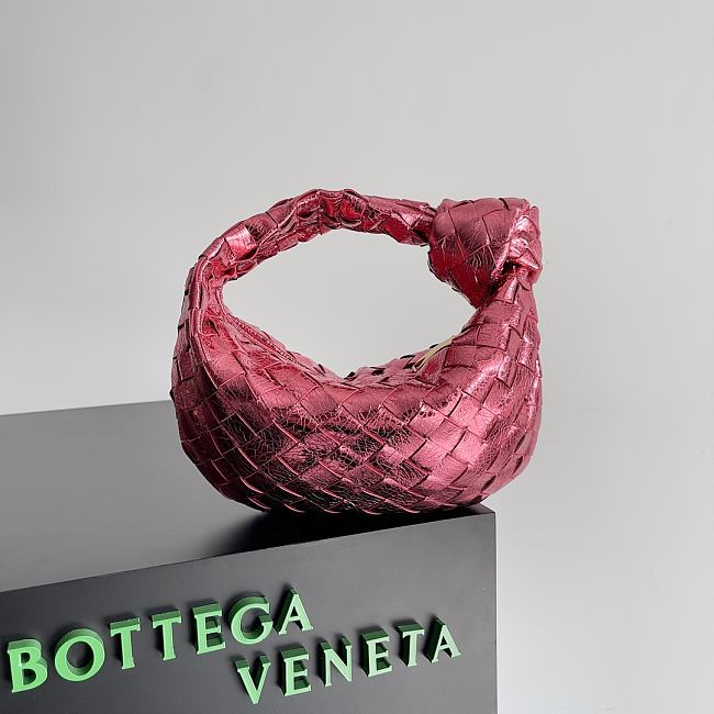 Bottega Veneta Jodie Rough Leather Pink Size 23x15x5cm - 1