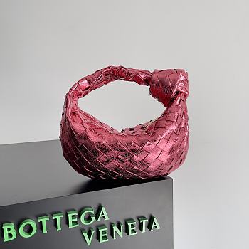 Bottega Veneta Jodie Rough Leather Pink Size 23x15x5cm