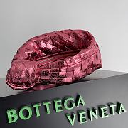 Bottega Veneta Jodie Rough Leather Pink Size 23x15x5cm - 4