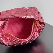 Bottega Veneta Jodie Rough Leather Pink Size 23x15x5cm - 3
