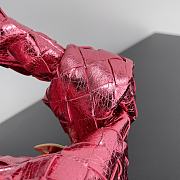 Bottega Veneta Jodie Rough Leather Pink Size 23x15x5cm - 2