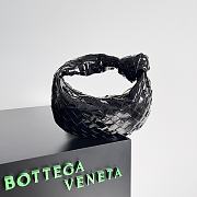 Bottega Veneta Jodie Shiny Leather Black Size 23x15x5cm - 6