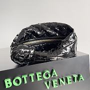 Bottega Veneta Jodie Shiny Leather Black Size 23x15x5cm - 3
