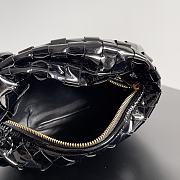 Bottega Veneta Jodie Shiny Leather Black Size 23x15x5cm - 4