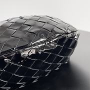 Bottega Veneta Jodie Shiny Leather Black Size 23x15x5cm - 2