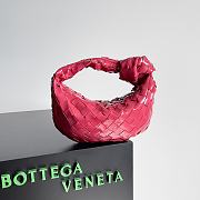 Bottega Veneta Jodie Shiny Leather Pink Size 23x15x5cm - 6