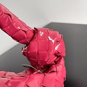 Bottega Veneta Jodie Shiny Leather Pink Size 23x15x5cm - 3