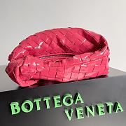 Bottega Veneta Jodie Shiny Leather Pink Size 23x15x5cm - 2