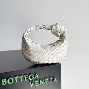 Bottega Veneta Jodie Shiny Leather White Size 23x15x5cm - 6