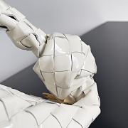 Bottega Veneta Jodie Shiny Leather White Size 23x15x5cm - 5