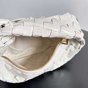 Bottega Veneta Jodie Shiny Leather White Size 23x15x5cm - 3