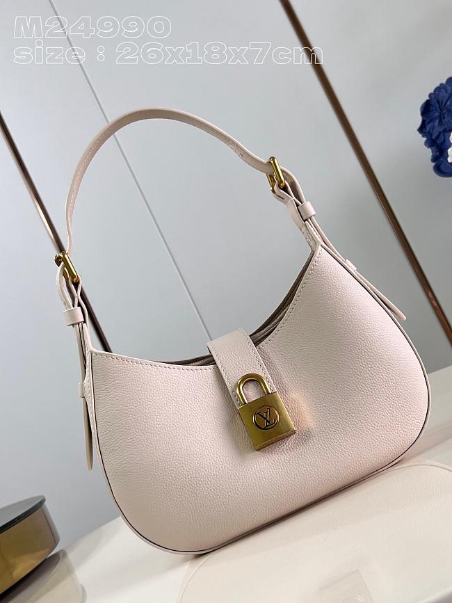 LV Low Key Shoulder Bag Pink M24990 Size 26x18x7cm - 1