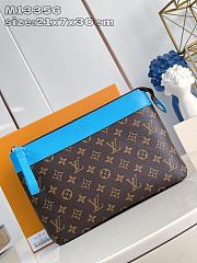 LV Pochette Voyage Souple Blue M13356 Size 30x21x7cm - 2