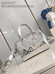 LV Speedy Bandoulière Silver Bag M11987 Size 20x13x12cm - 2