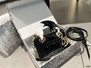 Dior Ladybag Black Patent Cannage Calf Size 20cm - 1