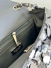 Chanel Rectangular Sequin Flap Bag Size 20x12x9cm - 4