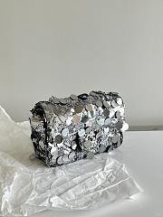 Chanel Rectangular Sequin Flap Bag Size 20x12x9cm - 5