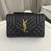 Saint Laurent Black Gold Bag 1450YS Size 21x13x6cm - 1