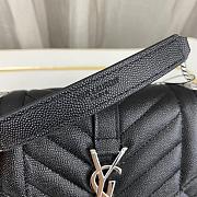 Saint Laurent Black Silver Bag 1450YS Size 21x13x6cm - 3